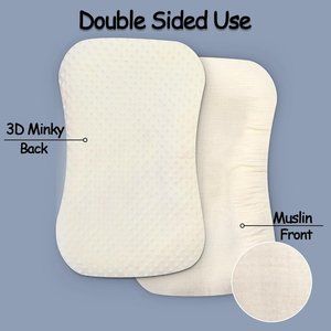 Cover for Organic Snuggle Me Lounger Yellow Minky Muslin Slipcover Replacement